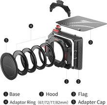 画像をギャラリービューアに読み込む, Freewell (アイガー) マットボックス デジタル一眼レフ ミラーレスカメラ ND/VND/GND/磁気フィルタースロット付き 国内正規品