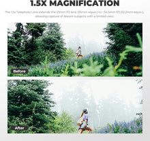 画像をギャラリービューアに読み込む, Freewell X100シリーズ用 1.5倍望遠レンズ Fuji X100VI X100V対応