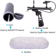 画像をギャラリービューアに読み込む, Digitalfoto Micolive Blimp マイクウインドシールドブリムウインドスクリーンスタイル保護ケージおよびライコートショックマウントサスペンションシステムロードNTG1 NTG2 NTG3 NTG4 AT875RラインMKE 600シリーズショットガンマイクなどと互換性あり