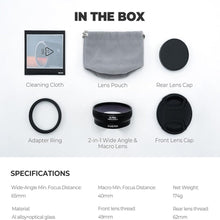 画像をギャラリービューアに読み込む, Freewell 2-in-1 広角 & マクロレンズ Fuji X100VI/X100V対応 - 万能設計 拡大倍率