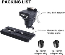 画像をギャラリービューアに読み込む, Digitalfoto Thanosスタビライザーアームアダプター、DJI Ronin 4D / RS2 / RSC2、Crane3Sなどと互換性のあるクイックリリースプレート付きステディカムジンバルベスト回転可能ボールヘッド接続12/13/16mmチューブベスト(IRIG)