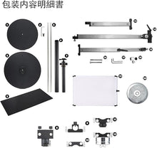 画像をギャラリービューアに読み込む, DF DIGITALFOTO 360EVO回転台 360°ターンテーブル 耐荷重8kg 撮影用 フィギュア プラモデル展示 回転式ディスプレイスタンド 時計回り/反時計回り 安定性 低騒音 省電力 角度調整可能 バレットタイム用 (V360EVO)