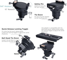 画像をギャラリービューアに読み込む, Digitalfoto Thanos-SEスタビライザーアームアダプター、Ronin 4D / RS2 / RSC2、Crane3Sなどと互換性のあるクイックリリースプレート付きステディカムジンバルベスト回転可能ボールヘッド接続12/13/16mmチューブベスト(IRIG-SE)