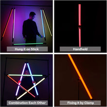 画像をギャラリービューアに読み込む, Digitalfoto 撮影用ライト,rgb led照明 DF DIGITALFOTO Chameleon カメレオンRGBWチューブライトLED,ソフトボックス 2800-9990K 4フィート116cm色温度の写真用充電式連続ライト(Chameleon)