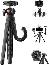 画像をギャラリービューアに読み込む, Freewell Vlogpod 3K 三脚スタンド 携帯電話ホルダー コールドシューマウント 1/4インチネジ付き - iPhone デジタル一眼レフカメラ ビデオブログセルフィーに最適 最大6.6ポンドまで収納可能
