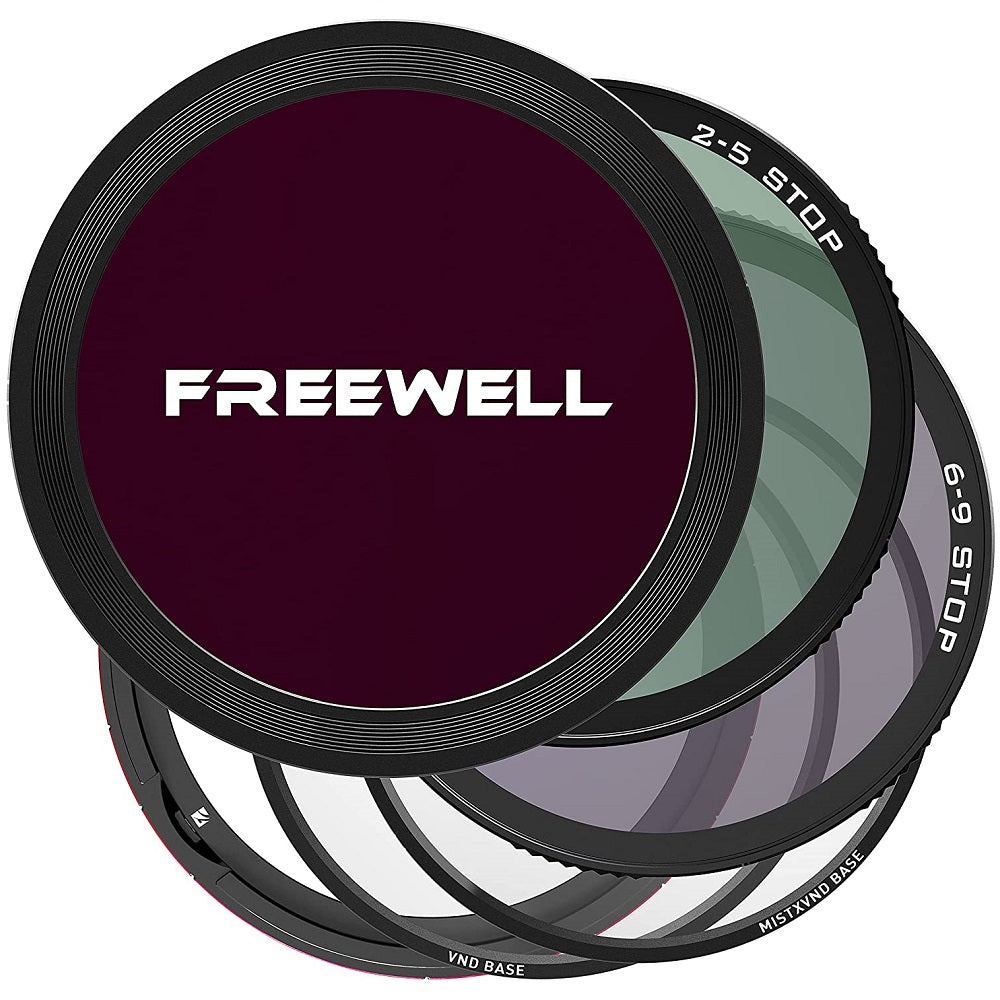 Freewell 磁石着脱式 多用途VNDフィルターキット 可変NDフィルター ND2-5STOP ND6-9STOP CPL ミストフィルター